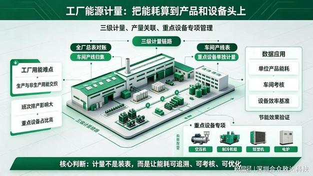工厂能源计量怎么做:从车间电表到产品能耗的精细化管理