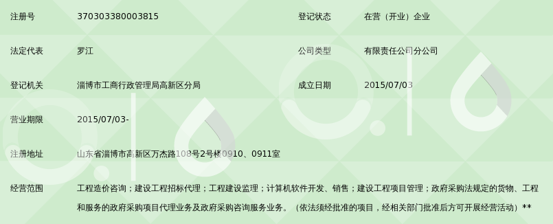 山东三维建设项目管理淄博第一分公司_360百科